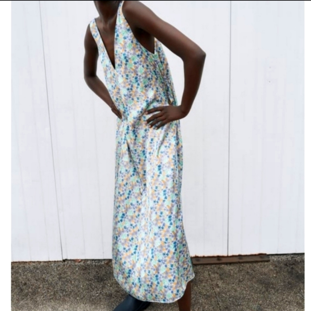 Zara floral maxi dress